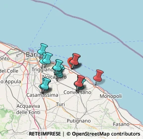 Mappa Via Pier Paolo Pasolini, 70042 Mola di Bari BA, Italia (10.75947)
