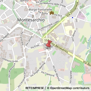 Mappa Via San Martino, n 35, 82016 Montesarchio, Benevento (Campania)