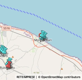 Mappa Via Sportelli, 70042 Mola di Bari BA, Italia (6.55091)