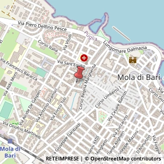 Mappa Via Enrico Toti, 40, 70042 Mola di Bari, Bari (Puglia)