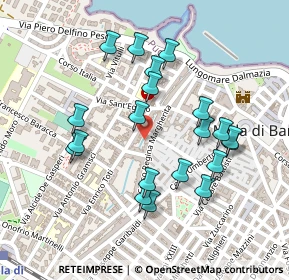 Mappa Via Sportelli, 70042 Mola di Bari BA, Italia (0.2425)