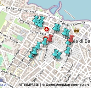 Mappa Via Sportelli, 70042 Mola di Bari BA, Italia (0.1985)
