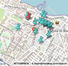 Mappa Via Sportelli, 70042 Mola di Bari BA, Italia (0.1975)