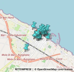 Mappa Via Sportelli, 70042 Mola di Bari BA, Italia (0.35611)