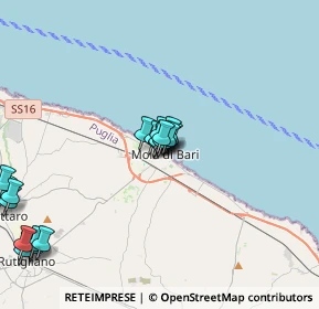 Mappa Via Regina Margherita, 70042 Mola di Bari BA, Italia (4.611)