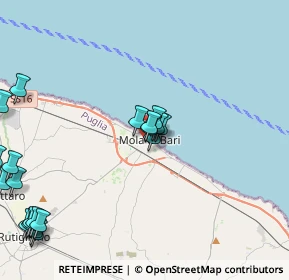 Mappa Via Regina Margherita, 70042 Mola di Bari BA, Italia (5.8315)