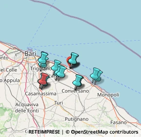 Mappa Via Regina Margherita, 70042 Mola di Bari BA, Italia (10.271)