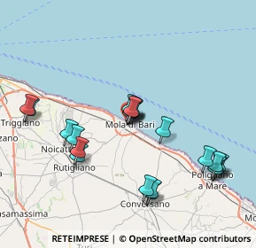 Mappa Via Regina Margherita, 70042 Mola di Bari BA, Italia (8.26)