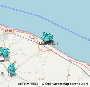 Mappa Via Francesco Baracca, 70042 Mola di Bari BA, Italia (4.46643)