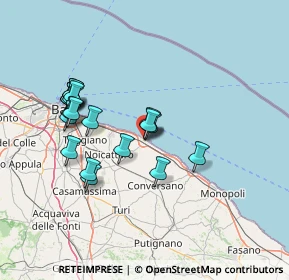 Mappa Via Francesco Baracca, 70042 Mola di Bari BA, Italia (14.5105)