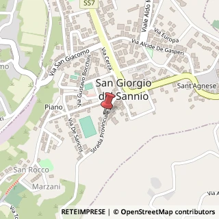 Mappa Via Gustavo Baldassarre, 24, 82018 San Giorgio del Sannio, Benevento (Campania)