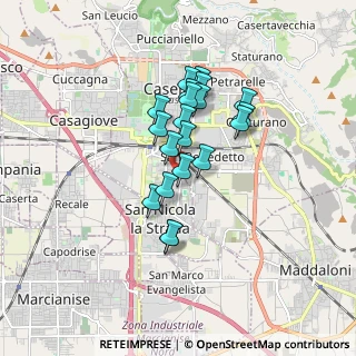 Mappa Via Alessandro Manzoni, 81100 Caserta CE, Italia (1.395)