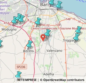 Mappa Strada del Chiancone, 70129 Bari BA, Italia (6.34429)