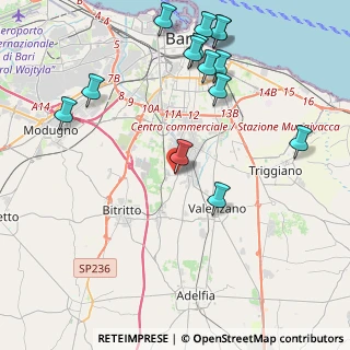 Mappa Strada del Chiancone, 70129 Bari BA, Italia (5.36071)