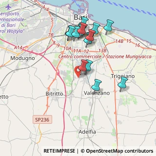 Mappa Strada del Chiancone, 70129 Bari BA, Italia (4.042)