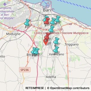Mappa Strada del Chiancone, 70129 Bari BA, Italia (3.31818)