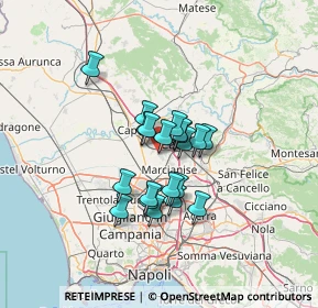 Mappa Via Edmondo de Amicis, 81047 Macerata Campania CE, Italia (9.549)