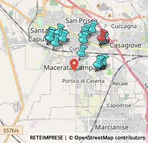 Mappa Via Edmondo de Amicis, 81047 Macerata Campania CE, Italia (1.7235)