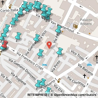 Mappa Via Gian Battista Vico, 70042 Mola di Bari BA, Italia (0.08621)