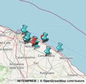 Mappa Via Araldo di Crollalanza, 70042 Mola di Bari BA, Italia (10.6135)
