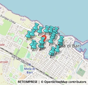 Mappa Via Araldo di Crollalanza, 70042 Mola di Bari BA, Italia (0.281)