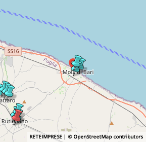 Mappa Via Araldo di Crollalanza, 70042 Mola di Bari BA, Italia (6.51909)
