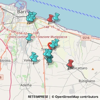 Mappa Vico Mascagni, 70019 Triggiano BA, Italia (4.00316)