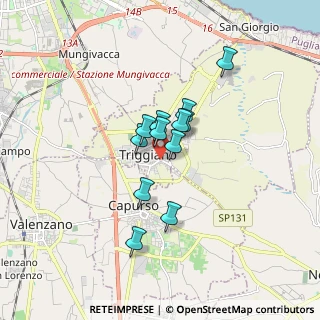 Mappa Via Fabio Filzi, 70019 Triggiano BA, Italia (1.22167)
