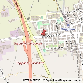 Mappa Via Giovanni Casalino, 187, 70019 Triggiano, Bari (Puglia)