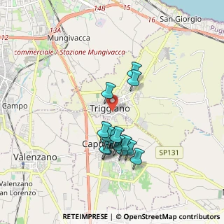 Mappa Via Molino a Vapore, 70019 Triggiano BA, Italia (1.665)