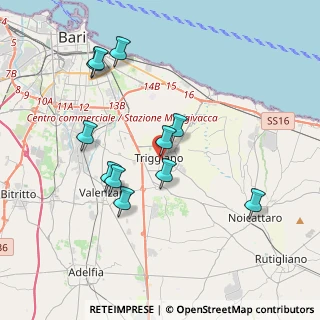 Mappa Via Molino a Vapore, 70019 Triggiano BA, Italia (3.93)