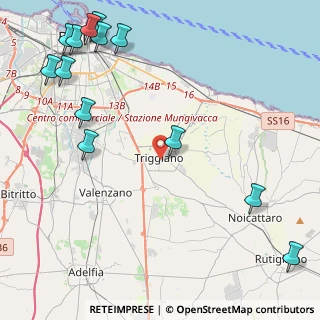 Mappa Via Molino a Vapore, 70019 Triggiano BA, Italia (6.63462)