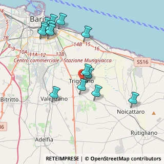 Mappa Via Molino a Vapore, 70019 Triggiano BA, Italia (4.69714)