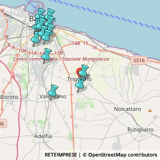 Mappa Via Molino a Vapore, 70019 Triggiano BA, Italia (5.77333)