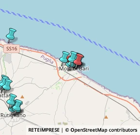 Mappa Via Antonio Gramsci, 70042 Mola di Bari BA, Italia (5.018)
