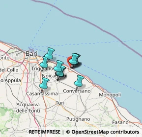 Mappa Viale Aldo Moro, 70042 Mola di Bari BA, Italia (7.48333)