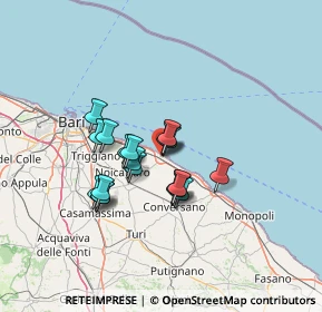 Mappa Viale Aldo Moro, 70042 Mola di Bari BA, Italia (10.79263)