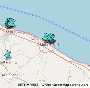 Mappa Viale Aldo Moro, 70042 Mola di Bari BA, Italia (5.1055)