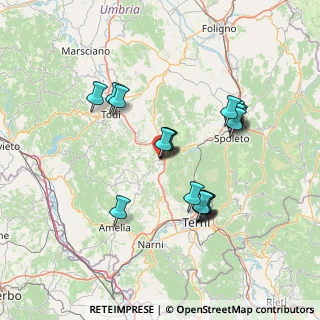Mappa Via Quaglia, 05021 Acquasparta TR, Italia (13.86895)