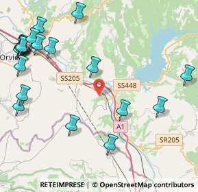 Mappa Loc. Tordimonte, 05018 Orvieto TR, Italia (6.058)