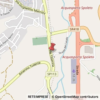 Mappa Via Tiberina, 56, 05021 Acquasparta, Terni (Umbria)
