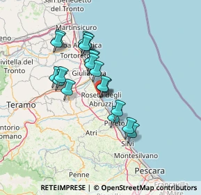 Mappa Vicolo Metauro, 64026 Roseto degli Abruzzi TE, Italia (11.97947)