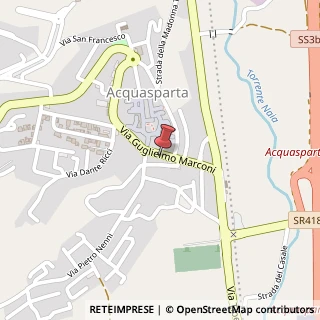 Mappa Via Guglielmo Marconi, 25, 05021 Acquasparta, Terni (Umbria)