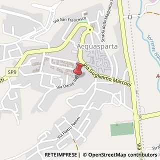 Mappa Via Dante Ricci,  5, 05021 Acquasparta, Terni (Umbria)