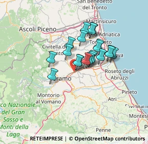 Mappa Via Amerigo Vespucci, 64100 San Nicolò A Tordino TE, Italia (10.2215)