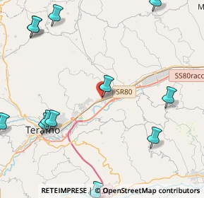 Mappa Via Salvo D'Acquisto, 64100 Teramo TE, Italia (6.13167)