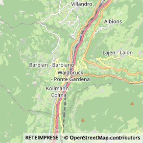 Mappa Ponte Gardena