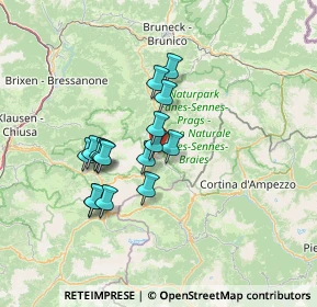 Mappa 39036 Badia BZ, Italia (10.7875)