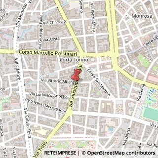 Mappa Via Giuseppe Paggi, 42, 13100 Vercelli, Vercelli (Piemonte)
