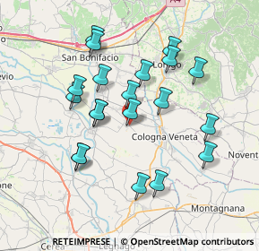 Mappa Via Strà, 37044 Veronella VR, Italia (6.921)